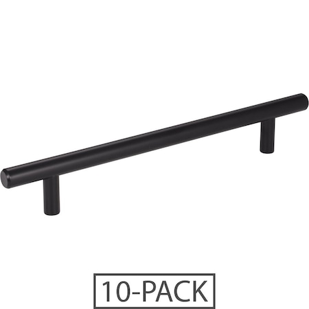 Elements 128 mm Center-to-Center Matte Black Naples Cabinet Bar Pull,  220MB-10